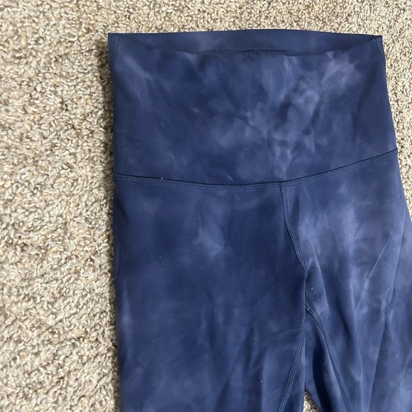 Lululemon Wunder Train High-Rise Tight 25" Diamond Dye Blue Women's Size 4 Yoga - Picture 4 of 9